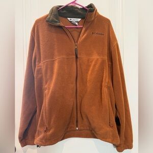 Columbia Burnt Orange Men’s Fleece Jacket size L